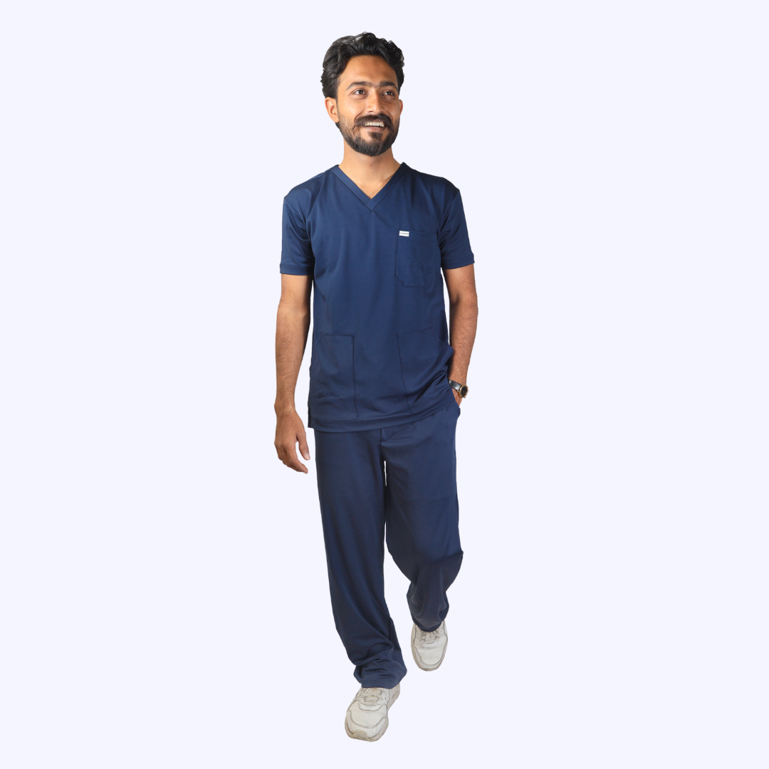 Unimed V Neck men's Stretchable scrubs