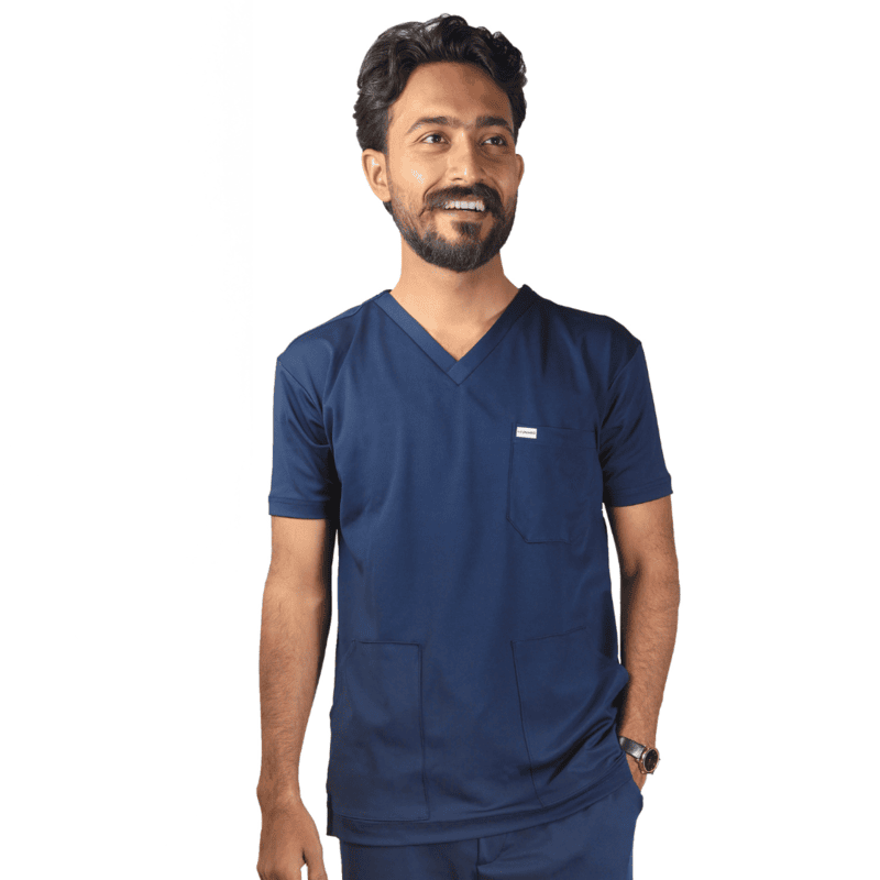 Unimed V Neck men's Stretchable scrubs